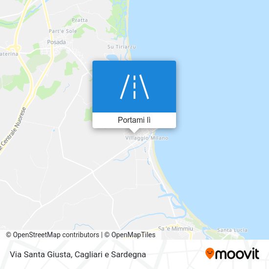 Mappa Via Santa Giusta