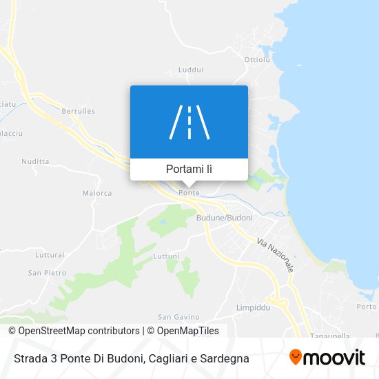 Mappa Strada 3 Ponte Di Budoni