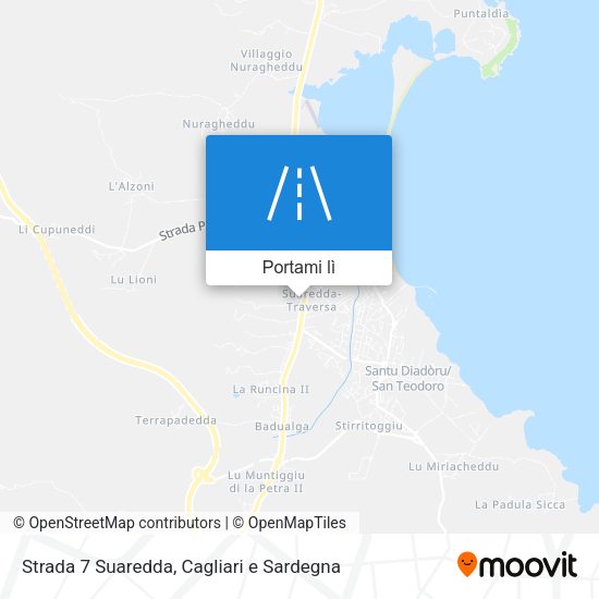 Mappa Strada 7 Suaredda