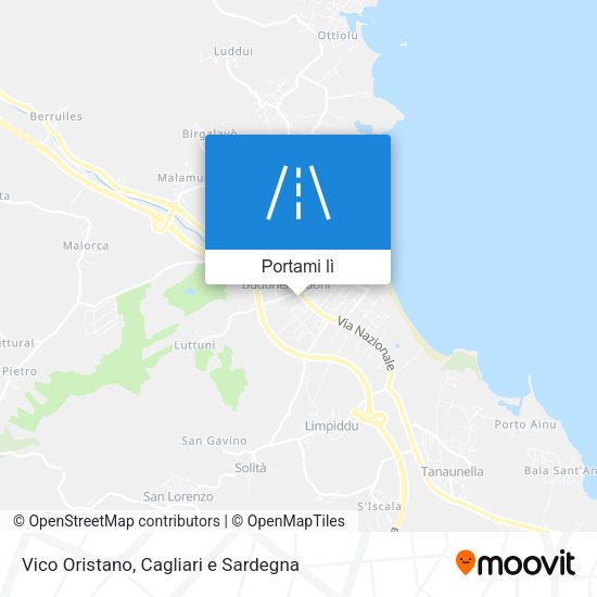 Mappa Vico Oristano