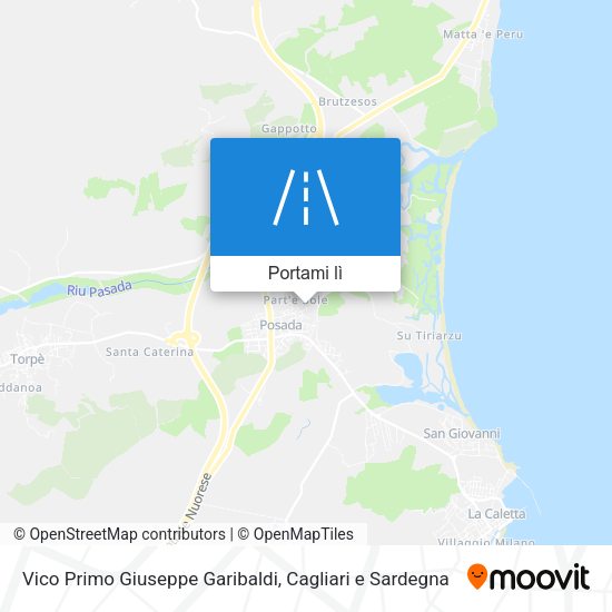 Mappa Vico Primo Giuseppe Garibaldi