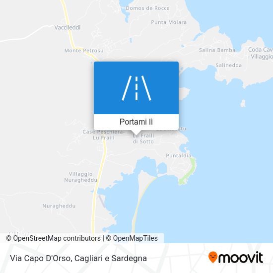 Mappa Via Capo D'Orso