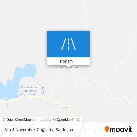 Mappa Via 4 Novembre