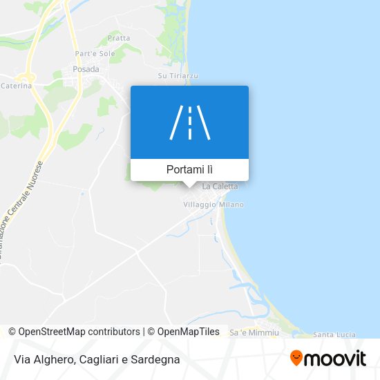 Mappa Via Alghero