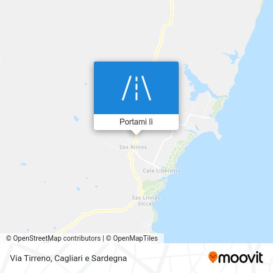 Mappa Via Tirreno