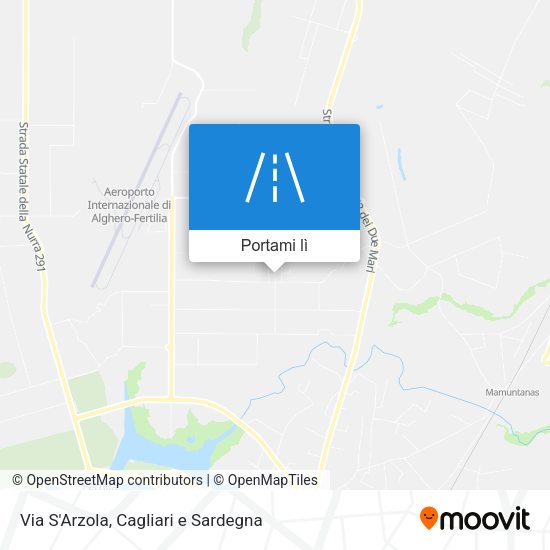 Mappa Via S'Arzola