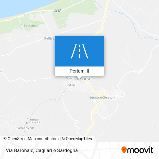 Mappa Via Baronale