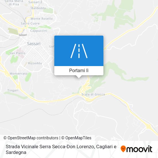 Mappa Strada Vicinale Serra Secca-Don Lorenzo