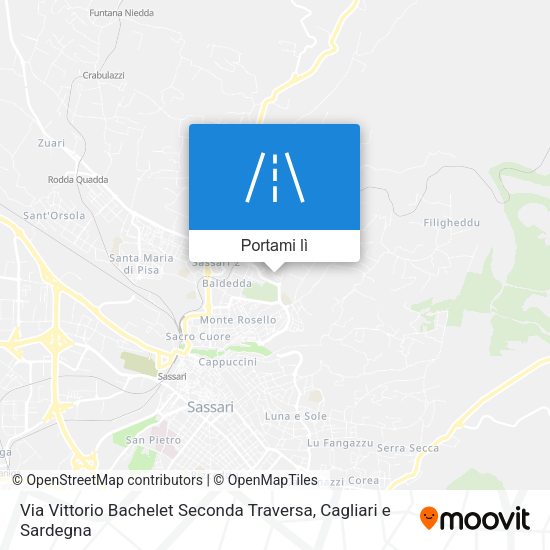 Mappa Via Vittorio Bachelet Seconda Traversa