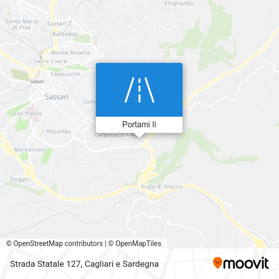 Mappa Strada Statale 127