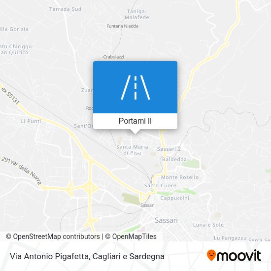 Mappa Via Antonio Pigafetta
