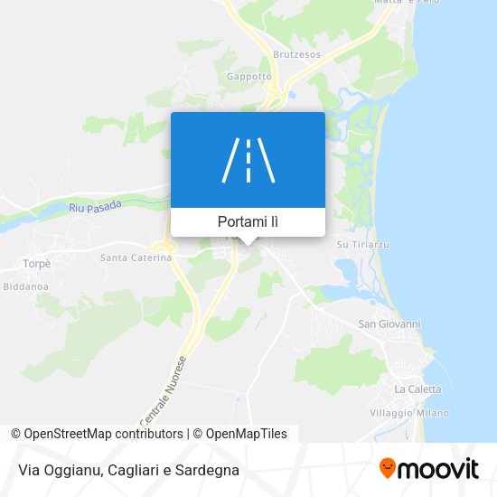 Mappa Via Oggianu