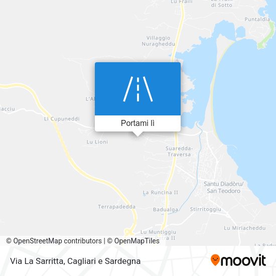 Mappa Via La Sarritta