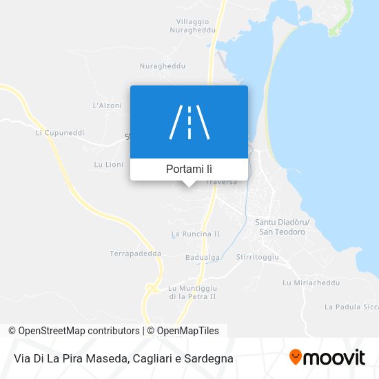 Mappa Via Di La Pira Maseda