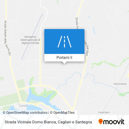 Mappa Strada Vicinale Domo Bianca