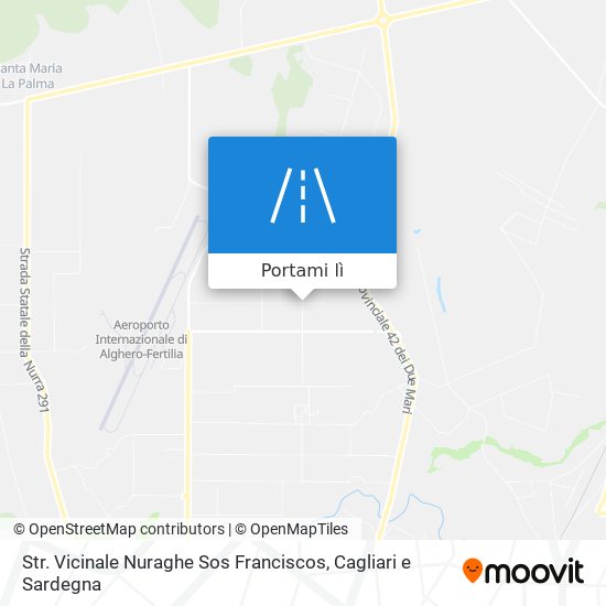 Mappa Str. Vicinale Nuraghe Sos Franciscos