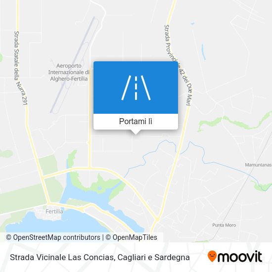 Mappa Strada Vicinale Las Concias