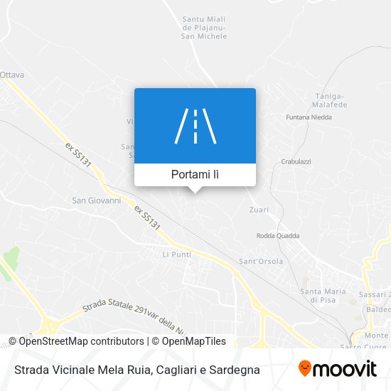 Mappa Strada Vicinale Mela Ruia