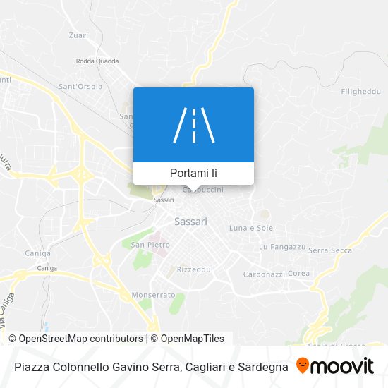 Mappa Piazza Colonnello Gavino Serra