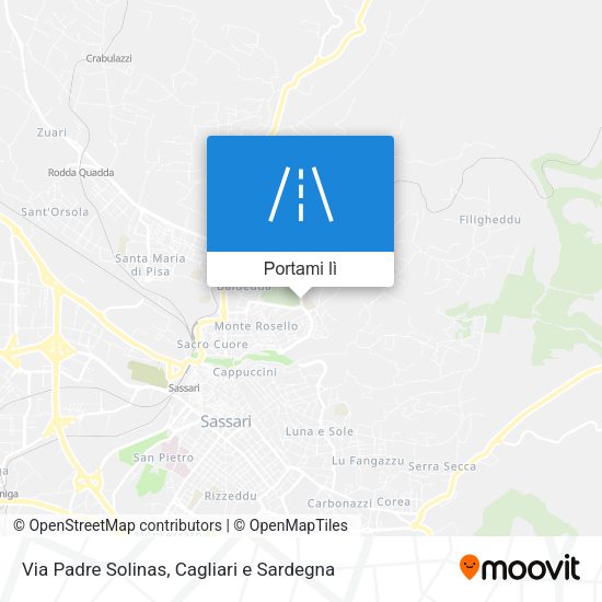 Mappa Via Padre Solinas