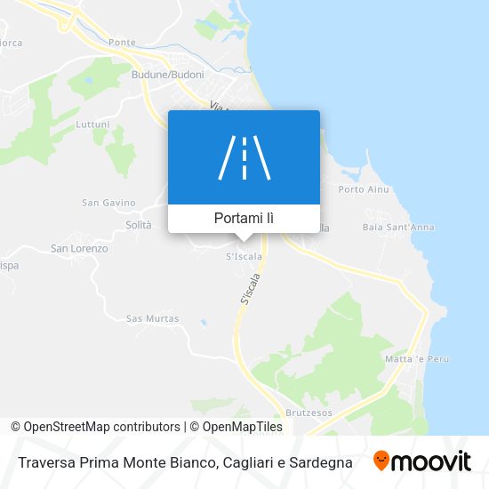 Mappa Traversa Prima Monte Bianco