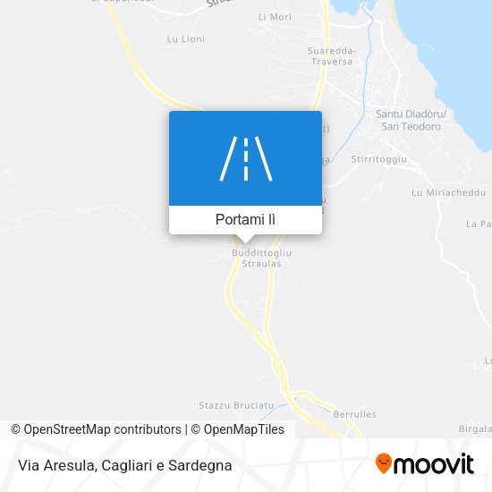 Mappa Via Aresula