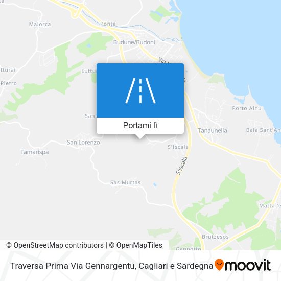 Mappa Traversa Prima Via Gennargentu