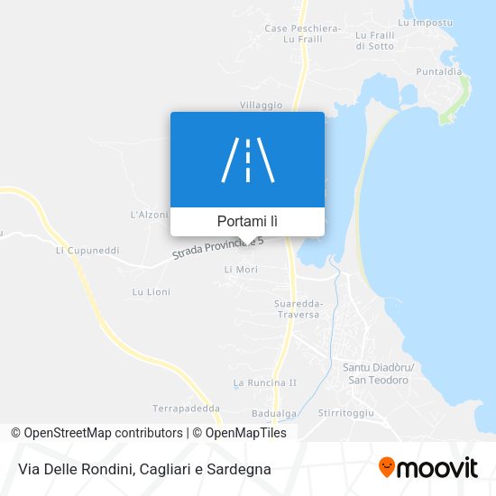 Mappa Via Delle Rondini
