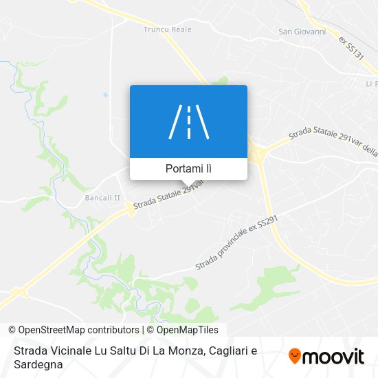 Mappa Strada Vicinale Lu Saltu Di La Monza