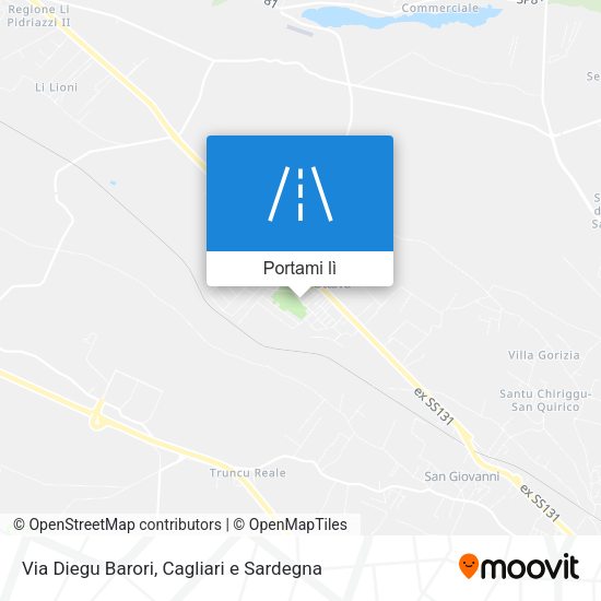 Mappa Via Diegu Barori