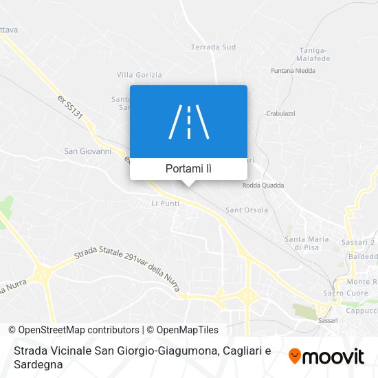 Mappa Strada Vicinale San Giorgio-Giagumona