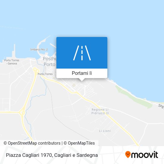 Mappa Piazza Cagliari 1970