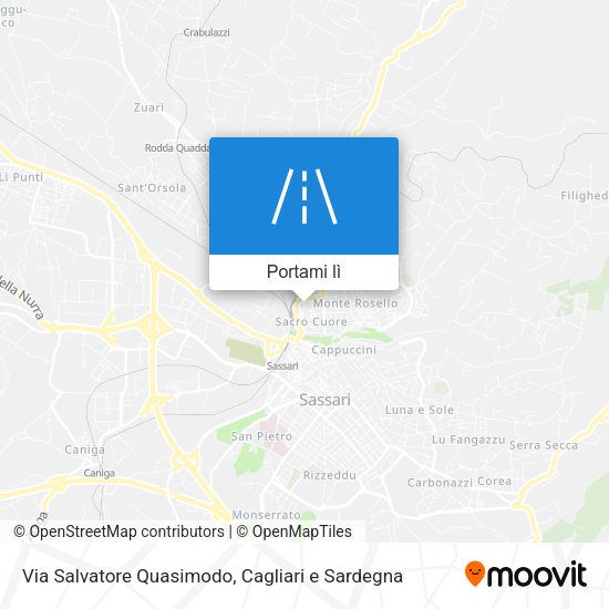 Mappa Via Salvatore Quasimodo