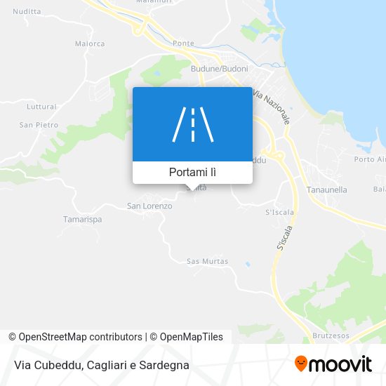 Mappa Via Cubeddu