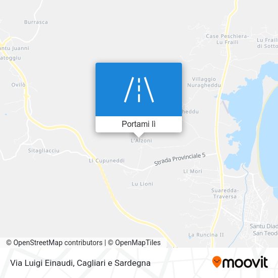 Mappa Via Luigi Einaudi