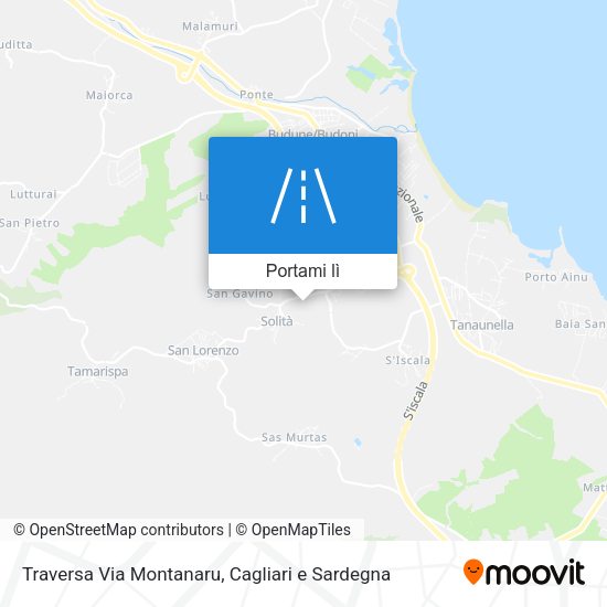 Mappa Traversa Via Montanaru