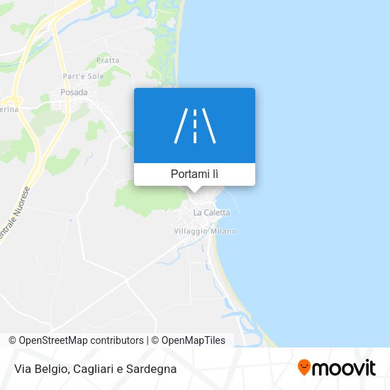 Mappa Via Belgio