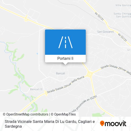 Mappa Strada Vicinale Santa Maria Di Lu Gardu