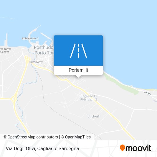 Mappa Via Degli Olivi