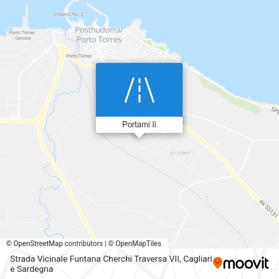 Mappa Strada Vicinale Funtana Cherchi Traversa VII