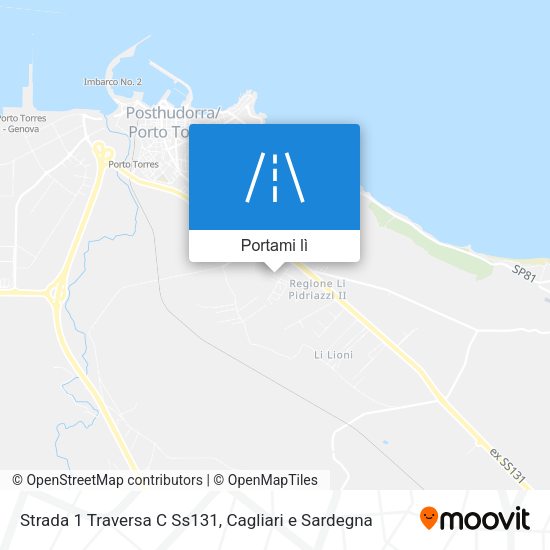 Mappa Strada 1 Traversa C Ss131