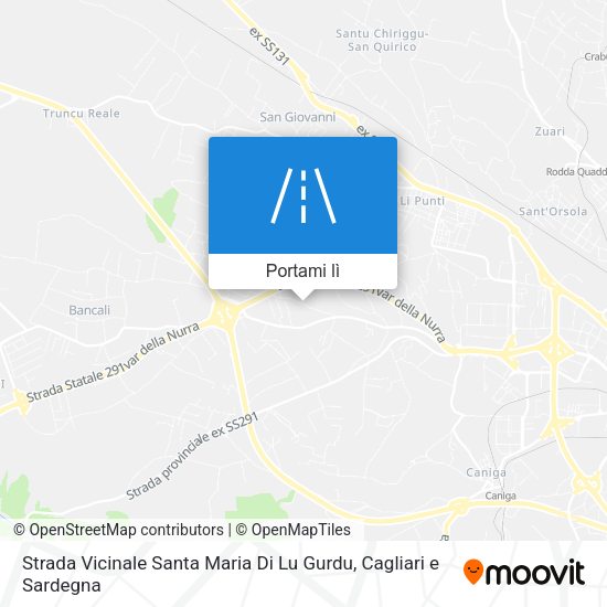Mappa Strada Vicinale Santa Maria Di Lu Gurdu