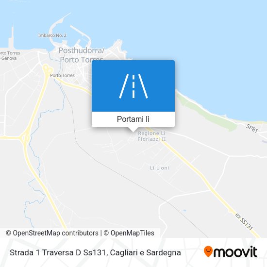 Mappa Strada 1 Traversa D Ss131