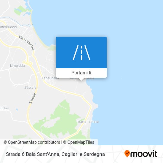 Mappa Strada 6 Baia Sant'Anna