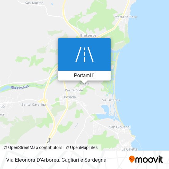 Mappa Via Eleonora D’Arborea