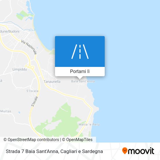 Mappa Strada 7 Baia Sant'Anna