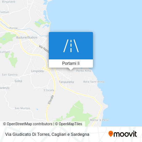 Mappa Via Giudicato Di Torres