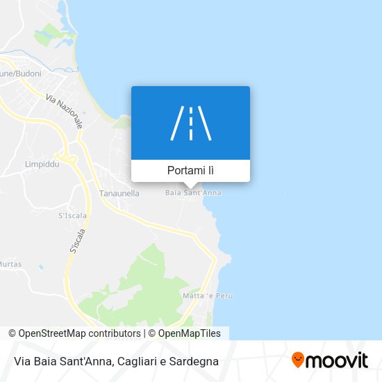 Mappa Via Baia Sant'Anna