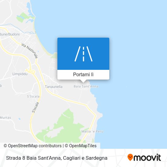Mappa Strada 8 Baia Sant'Anna