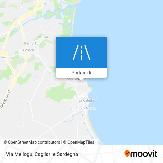 Mappa Via Meilogu
